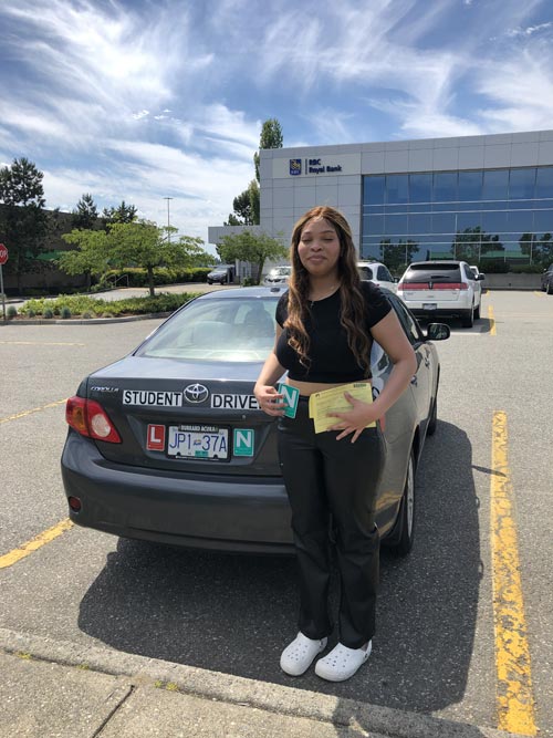 Burnaby driving school student pass