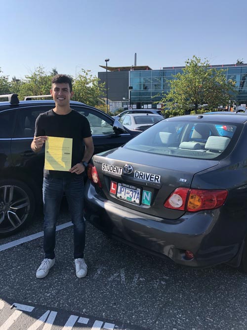 richmond-driving-school-test-pass Richmond driving school student pass