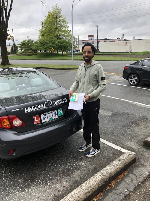 Vancouver driving school student pass